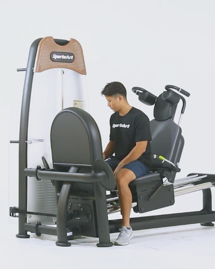 N956 Horizontal Leg Press by SportsArt  Exercise Video