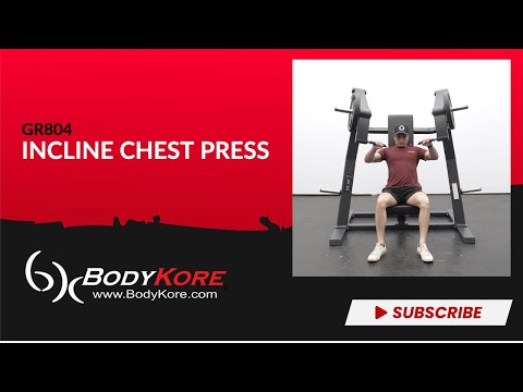 Bodykore Stacked Series Plate Loaded Incline Chest Press GR804Bodykore Stacked Series Plate Loaded Incline Chest Press GR804