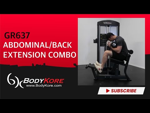 Bodykore Isolation Series Abdominal/back Extension Combo GR637