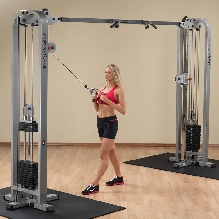 pro clubline cable crossover scc1200g standing high pull row