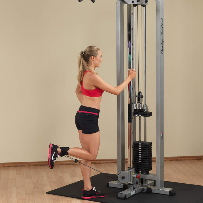 pro clubline cable crossover scc1200g standing leg curl