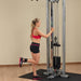 pro clubline cable crossover scc1200g standing leg curl
