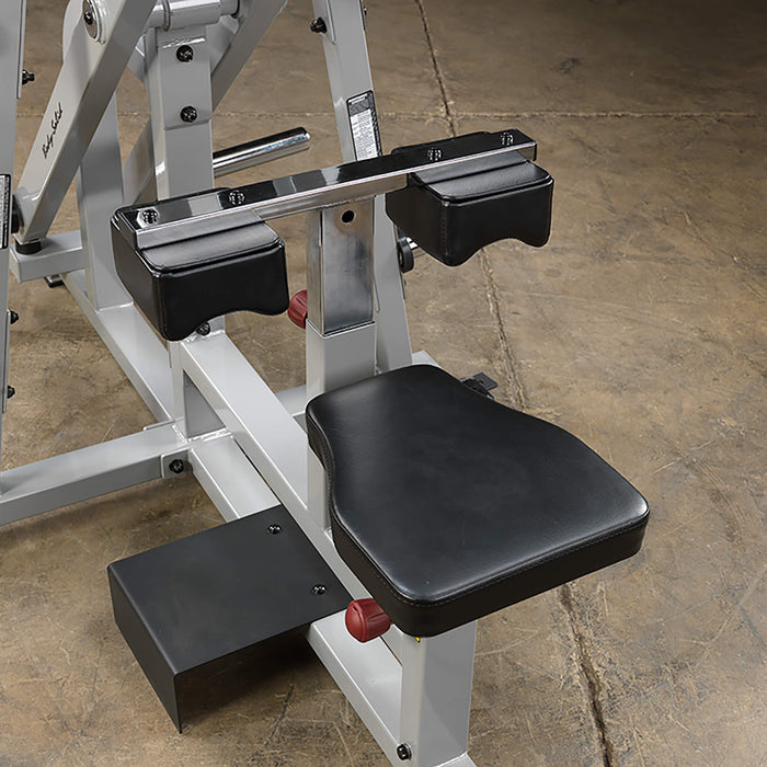 pro clubline leverage lat pulldown double stitched upholstery
