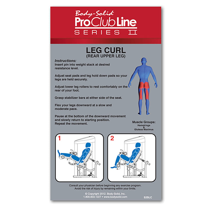 pro clubline s2slc seated leg curl exercise