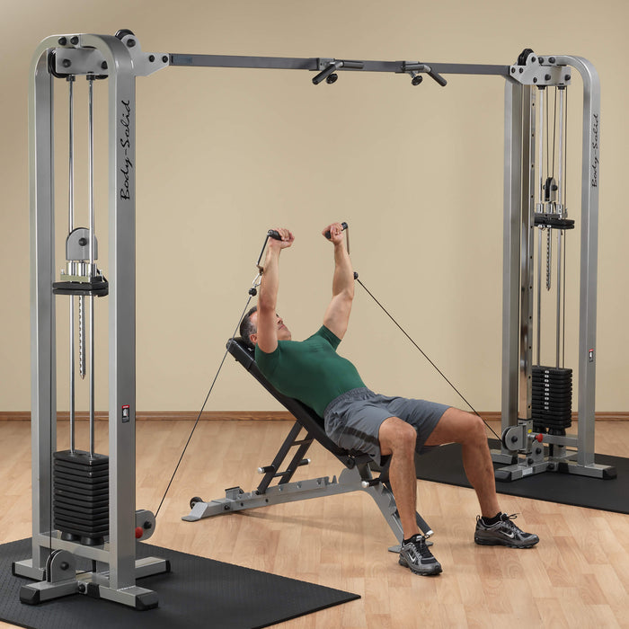 pro clubline scc1200g cable crossover incline press