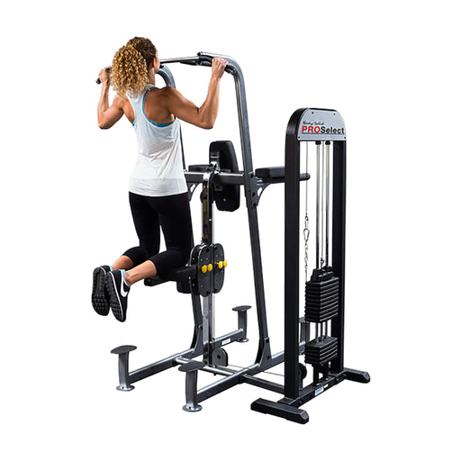 pro select weight assisted chin dip machine chin up