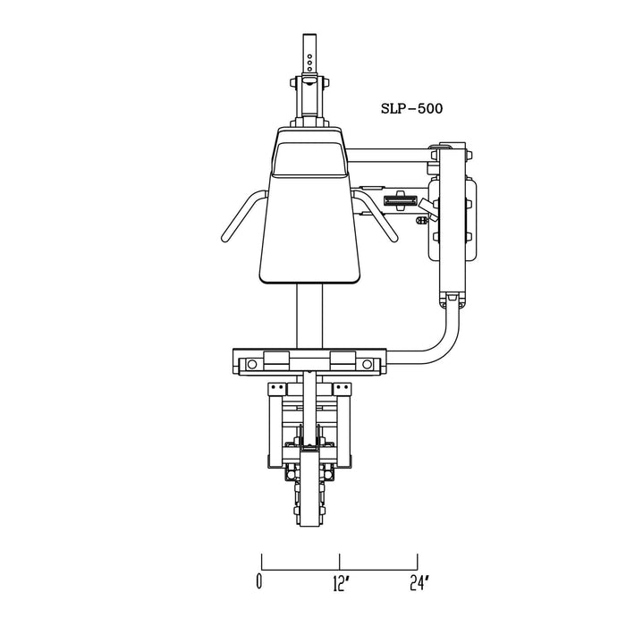 slp500g leg press machine dimensions