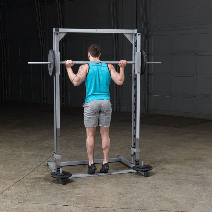 smith machine psm144x body solid powerline tiptoe squat
