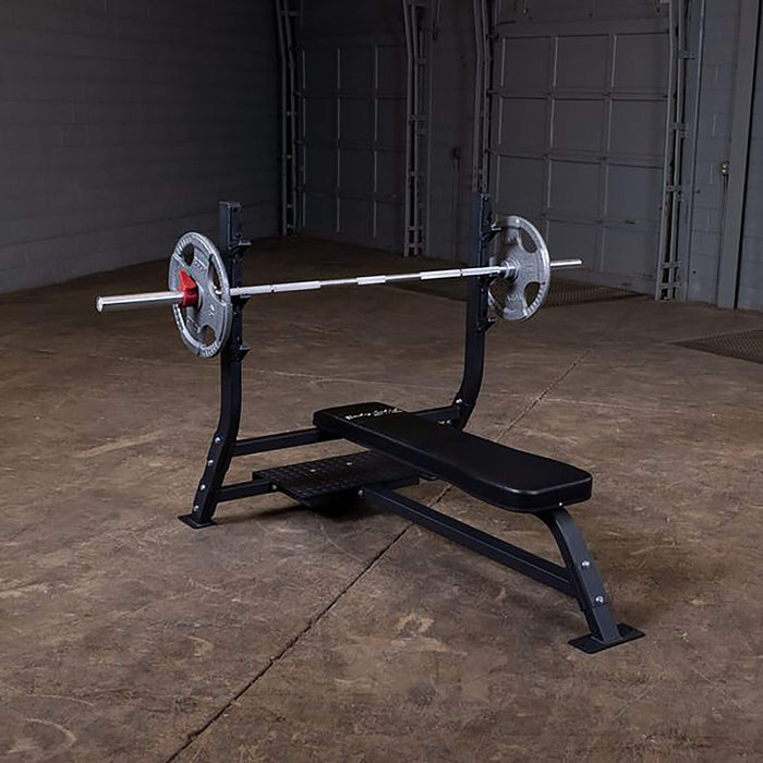 sofb250 flat olympic bench with barbell