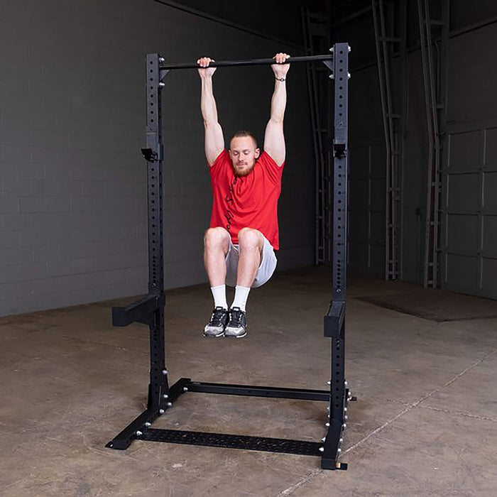 spr500 half squat rack knee raise