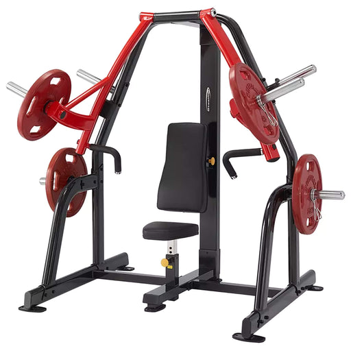 steelflex psbp plate loaded bench press machine front view