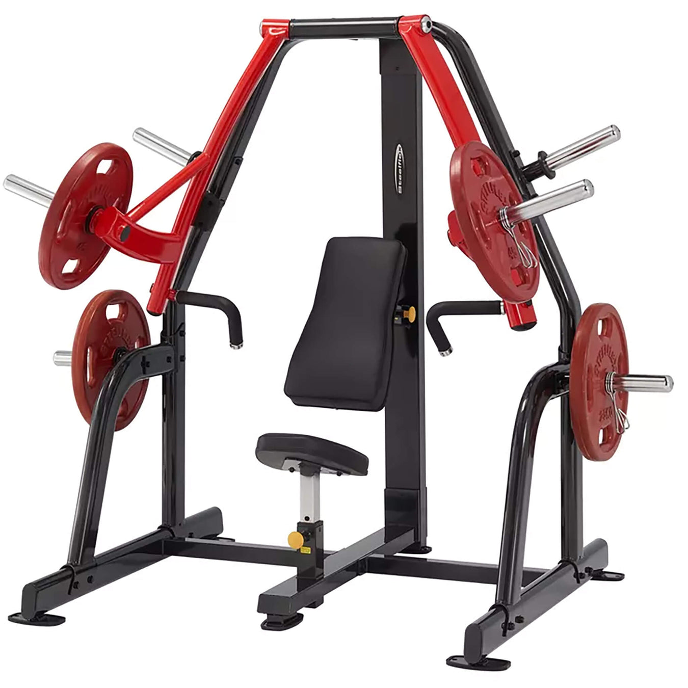 steelflex psdp plate loaded decline chest press machine front view