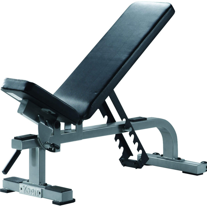 sts flat to incline bench york barbell silver corner view