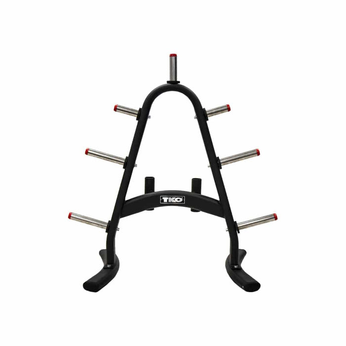 TKO 255 Lb. Weight Plate Set With Storage Rack 843OPT