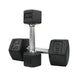 TKO 5-50 Lb. Dumbbell Set with 890HDR 3 Tier Commercial Rack