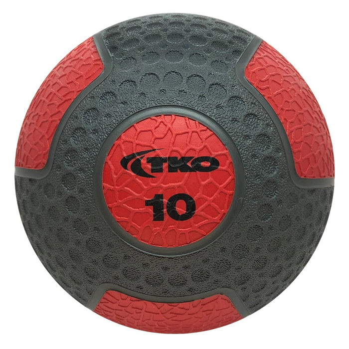 TKO Premium Medicine Ball Set With Rack 10 Ball Set 2-20 Lbs. with 10 Ball Rack