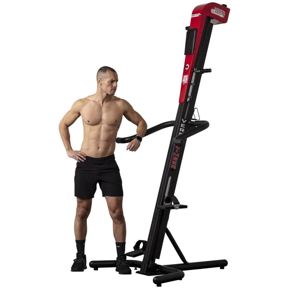 VersaClimber Muscles Worked Featured Image With Male On TheTS / TSA Commercial Vertical Climber