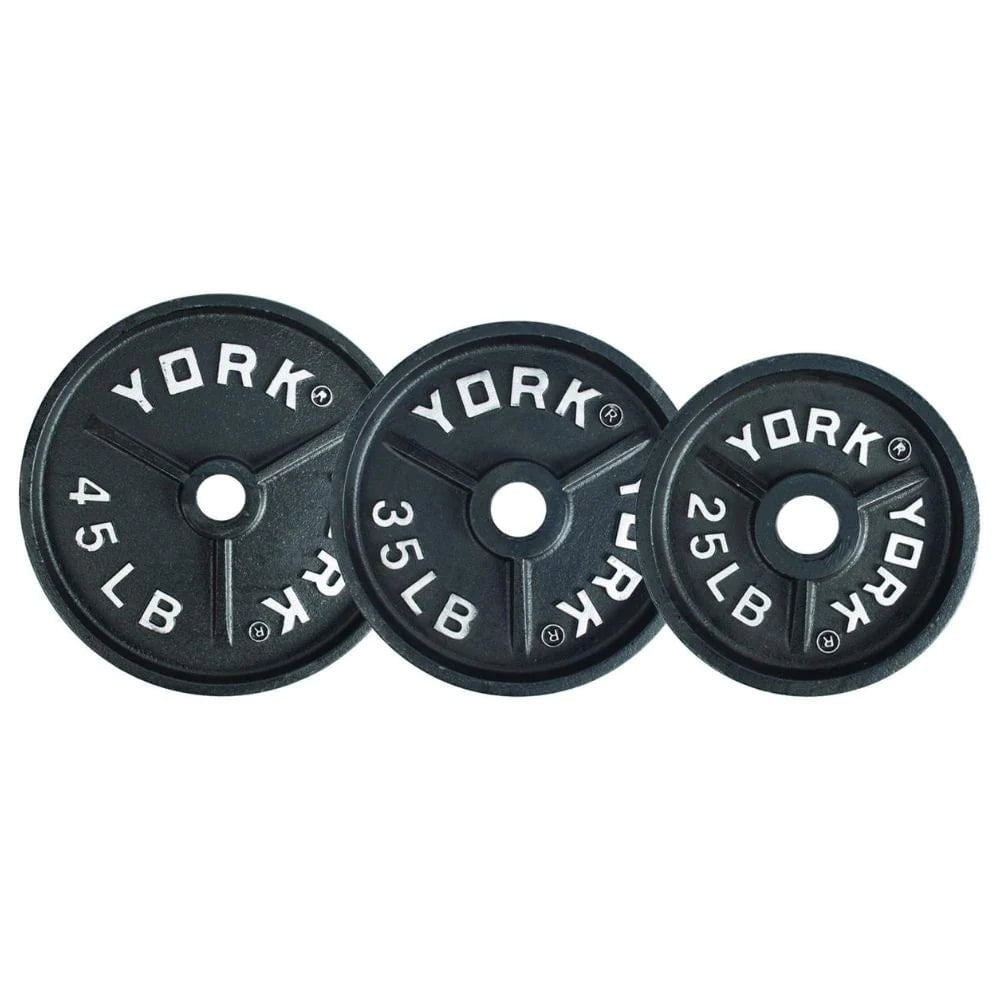 York dumbell online plates