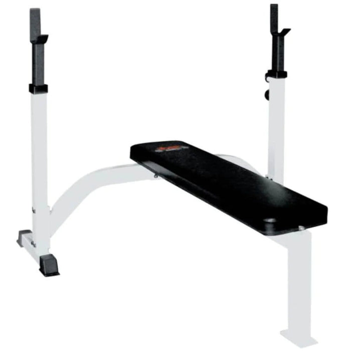 York Barbell FTS Olympic Fixed Flat Bench With Uprights