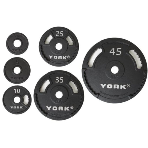 York Barbell G-2 Cast Iron Olympic Plates