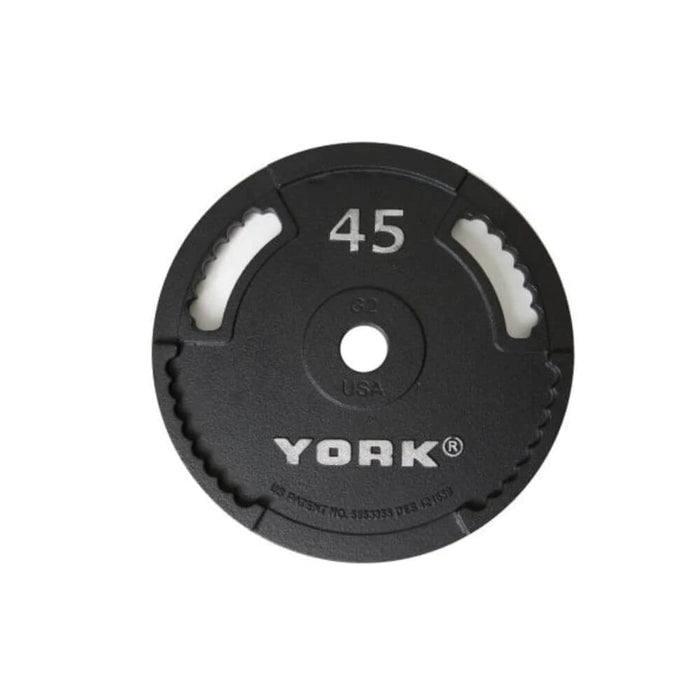 York Barbell G-2 Cast Iron Olympic Plates 45lbs