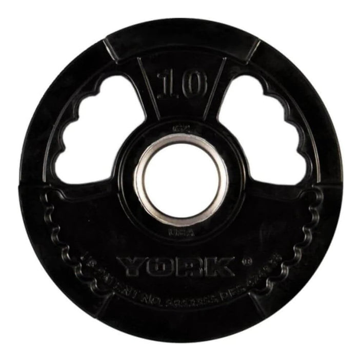 York Barbell G2 Dual Grip Rubber Encased Olympic Weight Plates 10lb