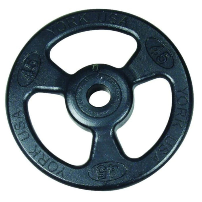 York Barbell ISO-GRIP Steel Olympic Plate