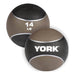 York Barbell Rubber Medicine Ball 14lbs - Brown