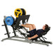 york barbell sts 35 degree leg press corner view with model