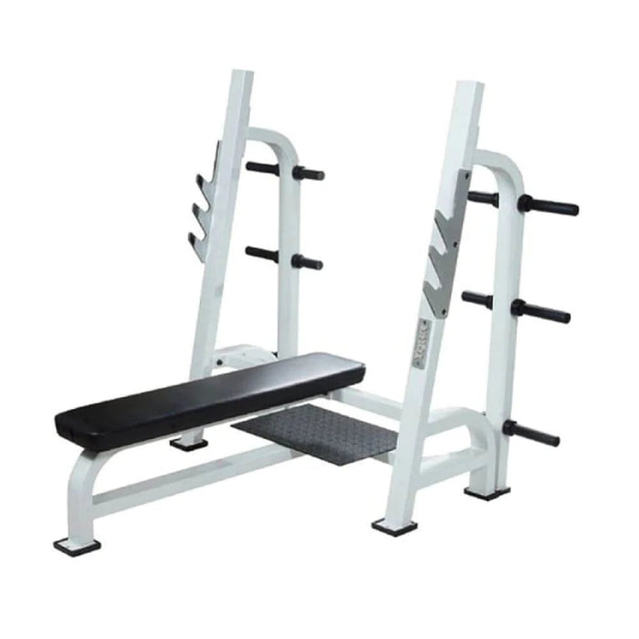 York Barbell STS Olympic Flat Bench White