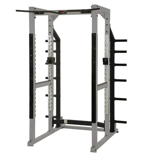 York Barbell STS Power Rack with Hook Plates Empty