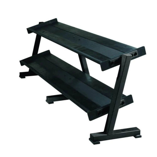 York Barbell Two-tier Tray Dumbbell Rack